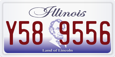 IL license plate Y589556