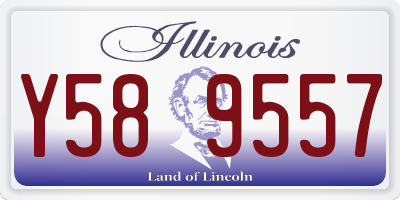IL license plate Y589557
