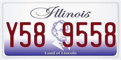 IL license plate Y589558