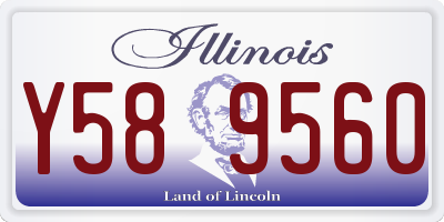 IL license plate Y589560