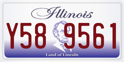 IL license plate Y589561