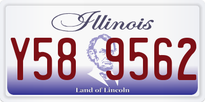 IL license plate Y589562