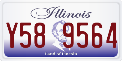 IL license plate Y589564