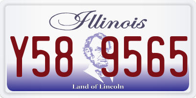 IL license plate Y589565