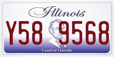 IL license plate Y589568
