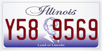 IL license plate Y589569