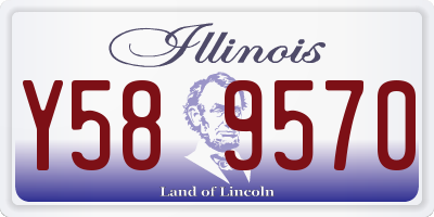 IL license plate Y589570