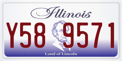 IL license plate Y589571