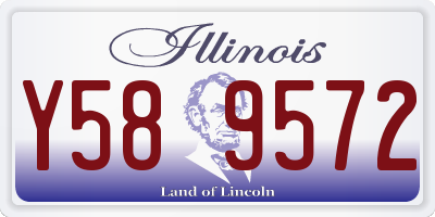 IL license plate Y589572