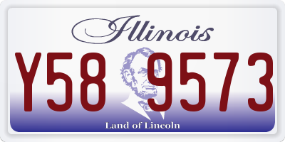 IL license plate Y589573