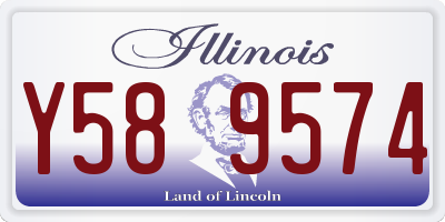 IL license plate Y589574