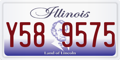 IL license plate Y589575