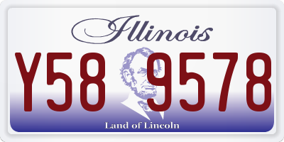 IL license plate Y589578
