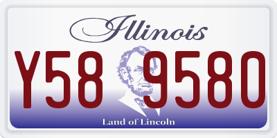 IL license plate Y589580