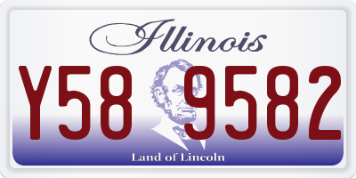 IL license plate Y589582