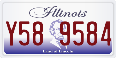 IL license plate Y589584