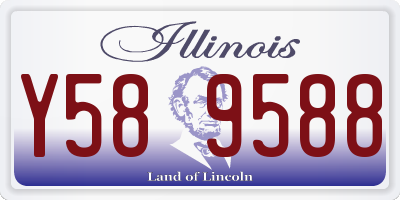 IL license plate Y589588