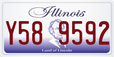 IL license plate Y589592