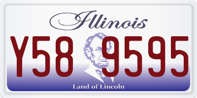 IL license plate Y589595