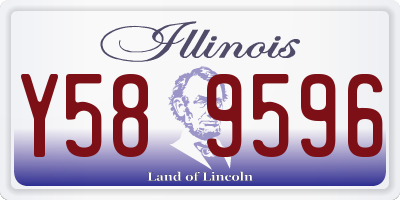 IL license plate Y589596