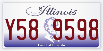 IL license plate Y589598