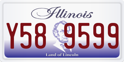 IL license plate Y589599