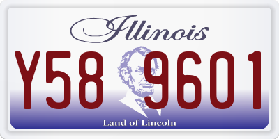 IL license plate Y589601