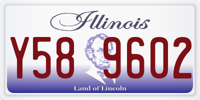 IL license plate Y589602