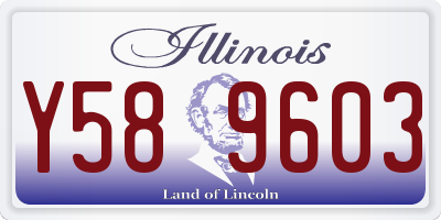 IL license plate Y589603
