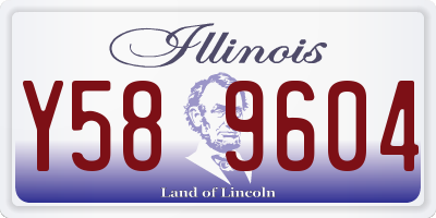 IL license plate Y589604