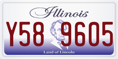 IL license plate Y589605