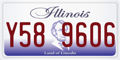 IL license plate Y589606
