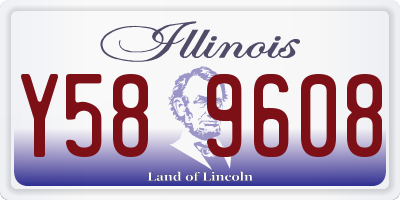 IL license plate Y589608