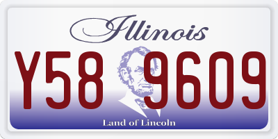 IL license plate Y589609