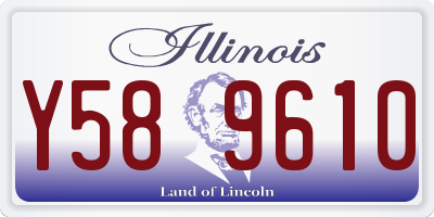 IL license plate Y589610