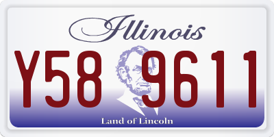 IL license plate Y589611