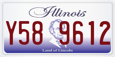 IL license plate Y589612