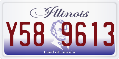 IL license plate Y589613