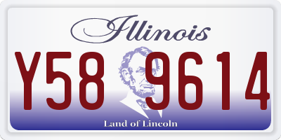 IL license plate Y589614