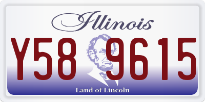 IL license plate Y589615