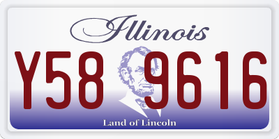 IL license plate Y589616