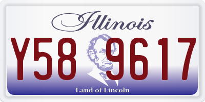 IL license plate Y589617