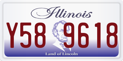 IL license plate Y589618