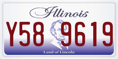 IL license plate Y589619