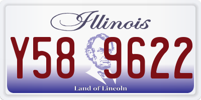 IL license plate Y589622