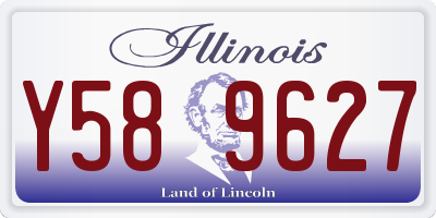 IL license plate Y589627