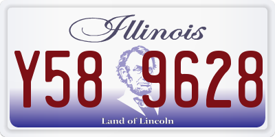 IL license plate Y589628