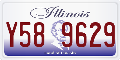 IL license plate Y589629