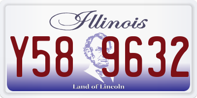 IL license plate Y589632