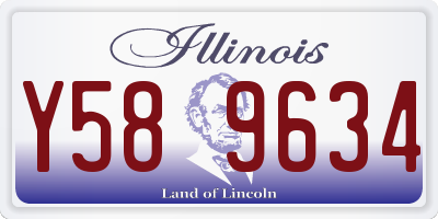 IL license plate Y589634